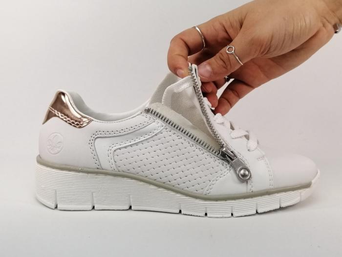 basket blanche femme talon compensé