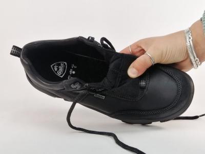 Chaussure randonnée homme basse cuir noir gallutex imperméable confort destockage IMAC GALLUS 203914