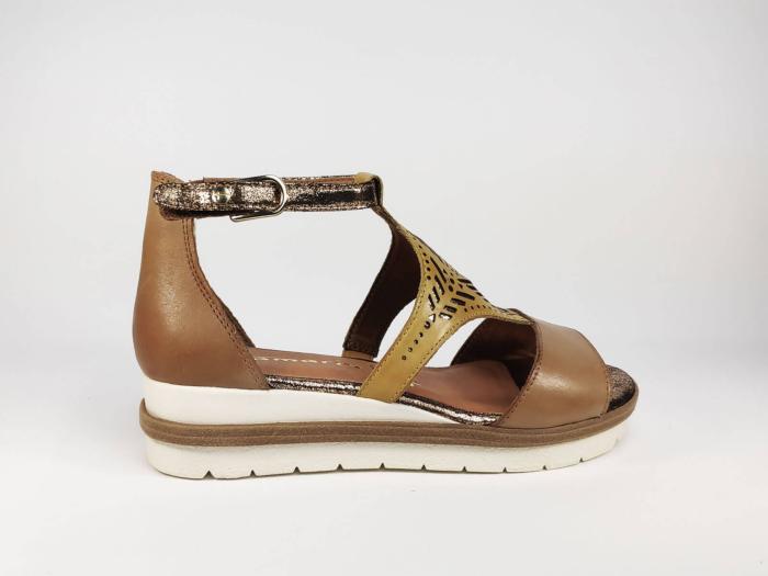 sandale talon jaune