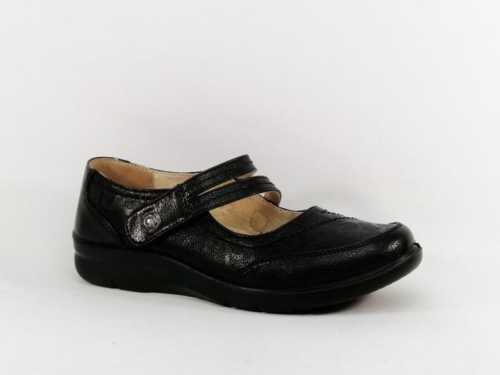 Babies noire femme velcro semelle en cuir confortable à pas cher SWEET'R doom