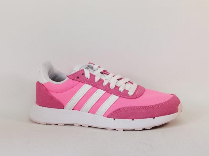 Basket femme ADIDAS run60 rose destockage à pas cher confortable et tendance