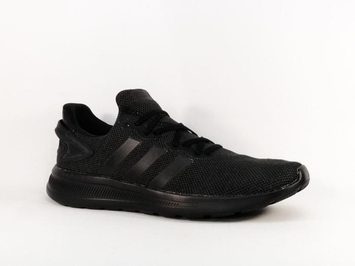 Basket homme ADIDAS lite racer en destockage à pas cher noir en grande taille
