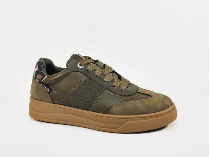 Basket kaki femme tendance confortable destockage REFRESH 172954 à pas cher leopard