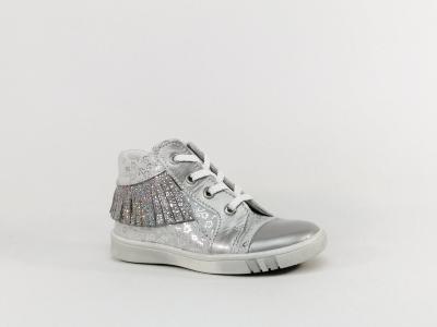 Chaussure fille bebe cuir souple destockage BELLAMY stany gris à pas cher
