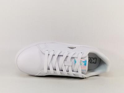 Basket blanche femme tendance chic destockage KAPPA logo amelia A2N à pas cher