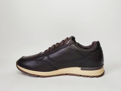 Basket homme cuir marron chic confortable destockage LONDONS LIFE 162677 à pas cher