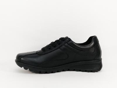 Basket femme très confortable en cuir noir destockage IMAC 607450