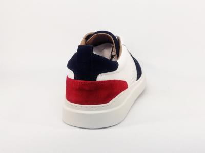 Basket blanche cuir de qualité pour homme JLS confortable et tendance