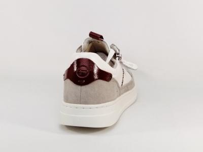Basket tendance femme cuir blanc chic et confort destockage TAMARIS 23707