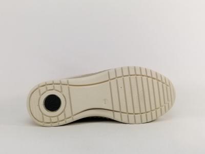Baskets pieds larges femme confort largeur H cuir or caprice 23715 Climotion