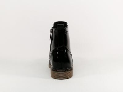 Bottine fille bébé vernis noir tendance et confortable en destockage XTi 150254 à pas cher