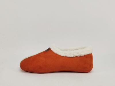 Chausson fourré femme confortable orange tendance CHIC & RELAX ettena