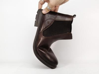 Chelsea boot homme cuir marron confortable chic destockage MORAN'S tubay