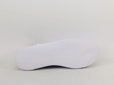 Sneakers femme chic confortable cuir blanc or destockage CARMELA 162058