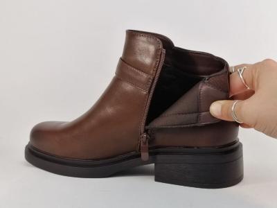Bottine femme grande taille à pas cher marron chic et confortable CINK ME DM113-1