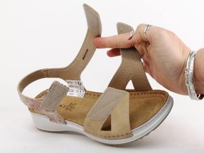 Sandale scratch femme semelle cuir chic confortable MORAN'S aquitain à pas cher