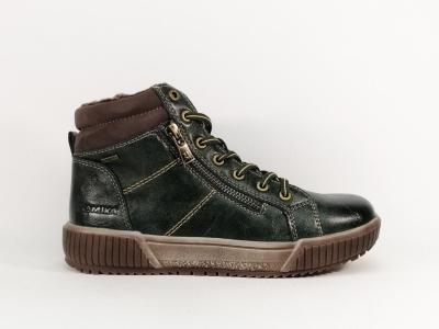 Bottines fourrées femme souples et confortables vertes ROMIKA 84R0172005