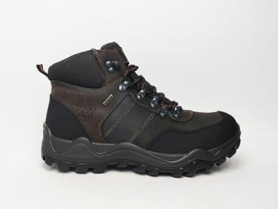 Chaussure randonnée homme montante cuir marron waterproof à pas cher destockage IMAC 653388 confortable