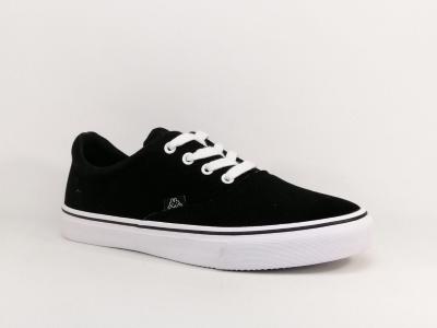 Basket noire homme tendance  pas cher destockage KAPPA logo nisio 3 confort