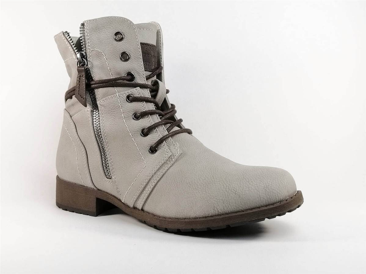 bottines lacets blanches