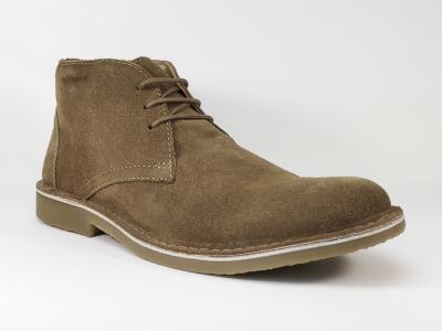 Chaussures montantes homme en cuir camel Destockage HUSH PUPPIES Lord