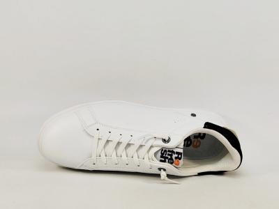 Basket blanche homme sans lacets confortable destockage REFRESH 173060 à pas cher