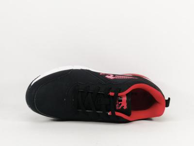 Basket en destockage AIRNESS bavaro noir rouge pour garçon à pas cher