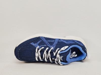 Basket jean femme tendance à pas cher destockage KAPORAL adali denim strass