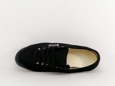 Basket toile noire à pas cher tendance en destockage KAWASAKI eyelick mixte unisex