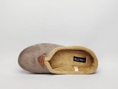 Chausson ballerine femme à pas cher tendance velours taupe NOCTIS bodega
