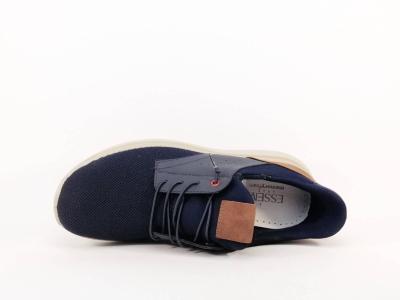 Chaussure slip in homme qui s'enfile toute seule confortable bleu destockage IMAC 752086