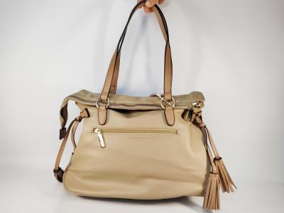 Sac épaule femme grandes anses chic tendance taupe en destockage XTi 184545 à pas cher