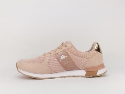 Basket tendance en toile rose KAPPA banda mohan pour femme