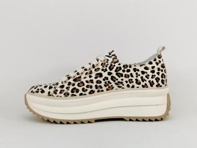 Basket leopard femme chic et très confortable TOM TAILOR 5390910017 à pas cher
