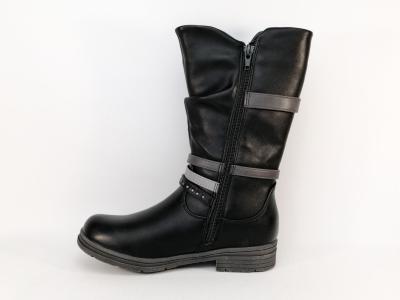 Botte noire tendance destockage WIPOP dygre pour fille