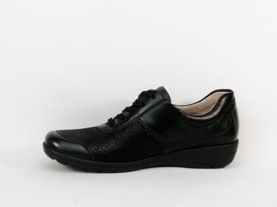 Chaussure hallux valgus femme pieds sensibles larges CAPRICE 23766 cuir souple