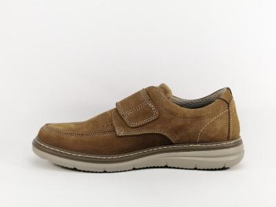Chaussure homme pieds larges grand confort cuir souple en destockage IMAC 301923
