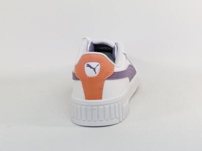 Basket femme PUMA carina destockage à pas cher confortable cuir blanc souple