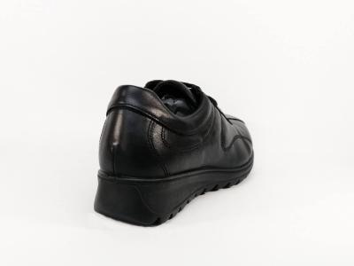 Basket femme très confortable en cuir noir destockage IMAC 607450