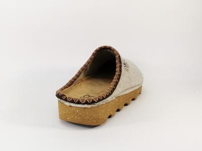 Mule femme en feutre vert recyclé CHIC & RELAX Madlyne