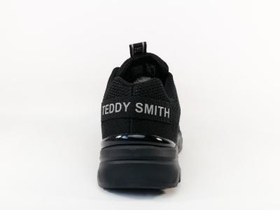 Sneakers noire homme confortable tendance à pas cher destockage TEDDY SMITH 78144