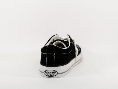 Tennis en toile noire confortable à élastique DOCKERS 48TE608 mixte