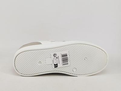 Basket blanche homme à scratch tendance confort ROUTE66 pimp à pas cher