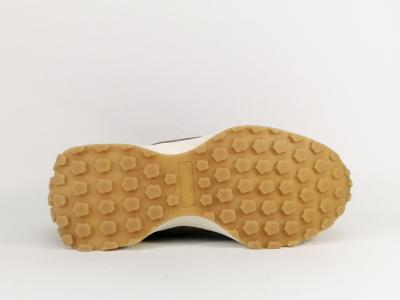 Sneakers femme chic et confortable cuir kaki destockage CARMELA 160862