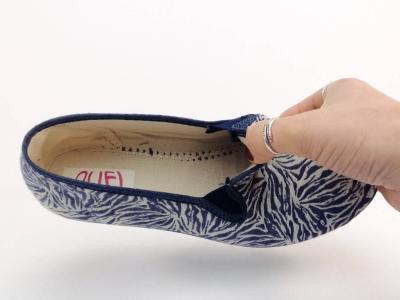 Chausson été femme à talon pieds sensibles toile légère souple OUF carlak à pas cher