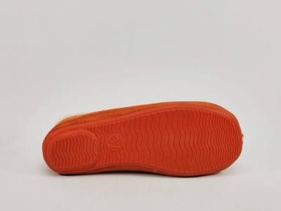 Chausson fourré femme confortable orange tendance CHIC & RELAX ettena