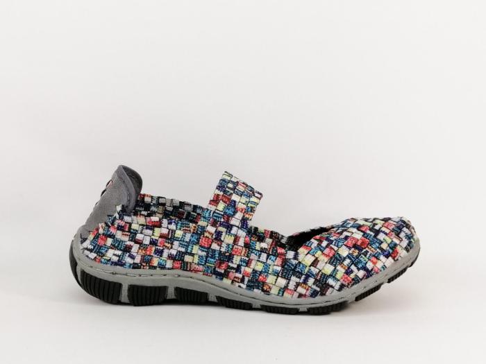 Chaussure élastique tressé femme confort babies destockage ROCK SPRING capetown
