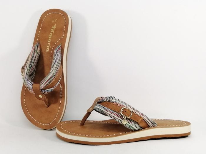 Tong TAMARIS 27109 femme chic et confortable multicolore tendance à pas cher