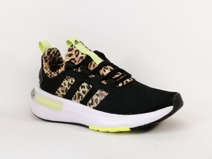 Basket femme ADIDAS racer TR23 noir leopard destockage à pas cher running confortable