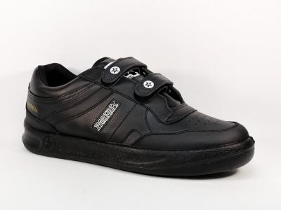 Basket noire grande pointure homme  velcro PAREDES DP101